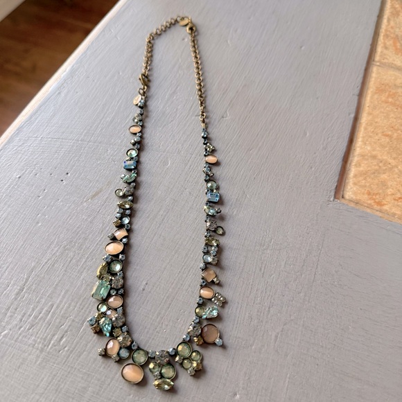 Sorrelli Brass Tone Crystal Necklace with Extender - Picture 2 of 7